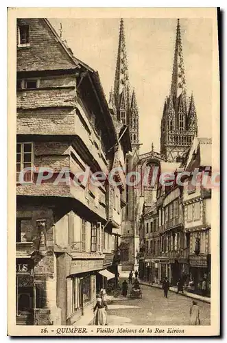 Cartes postales Quimper Vieilles maisons de la rue Kereon