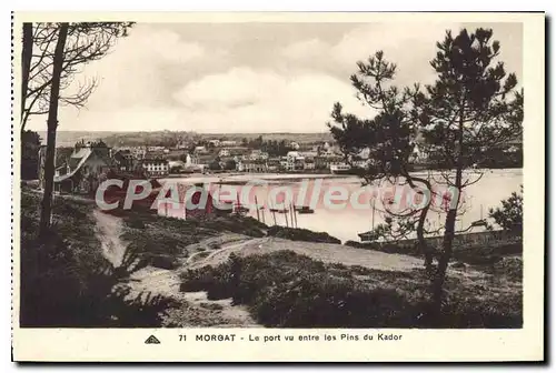 Ansichtskarte AK Morgat le port vu entre les Pins du Kador