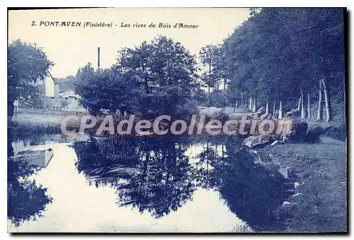 Ansichtskarte AK Pont Aven Finistere les rives du Bois d'Amour