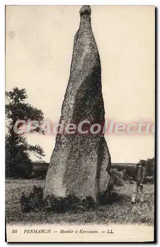 Cartes postales Penmarch Menhir a Kerscaven