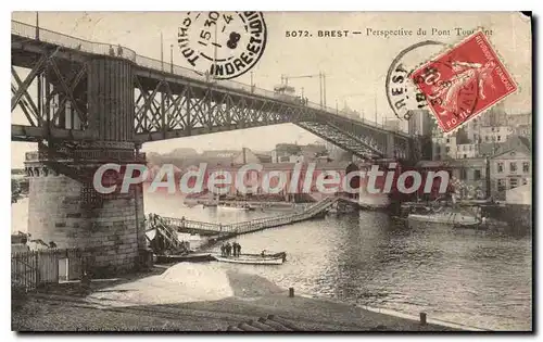 Cartes postales Brest Perspective du pont Tournant