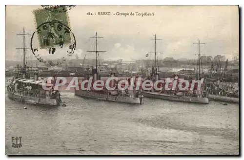 Cartes postales Brest Groupe de Torpilleurs