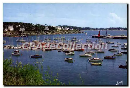 Moderne Karte La Bretagne Concarneau Sud Finistere le port de Plaisance