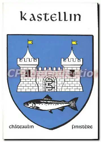 Cartes postales moderne Chateaulin Finistere limit� � 1000 exemplaires num�rot�s Pierre le Bihan