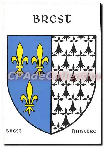 Cartes postales moderne Brest Finistere limit� � 1000 exemplaires num�rot�s Pierre le Bihan