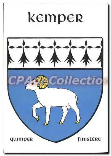 Cartes postales moderne Quimper Finistere limit� � 1000 exemplaires num�rot�s Pierre le Bihan