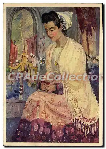 Cartes postales moderne Fille de Guisseny un jour de pardon