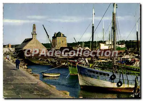 Moderne Karte Camaret sur Mer Finistere la chapelle Notre Dame de Rocamadour le chateau de Vauban sur le Sill