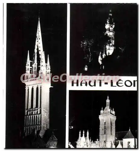 Cartes postales moderne Bretagne Circuit Lumineux de haut Leon les ensembles de Guimiliau Saint Thegonnec Roscoff le Kr