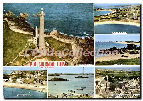 Cartes postales moderne Plouguerneau Lilia Nord Finistere kervenny St-Caxa phare de la vierge