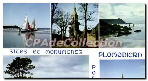 Cartes postales moderne Plomodiern Saint Marie du Menez Hom et Saint Sebastien la baie de Douarnenez Lestrevet et porz