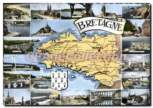 Cartes postales Bretagne Auray pont de la Roche-bernard Quiberon Vannes Lannion