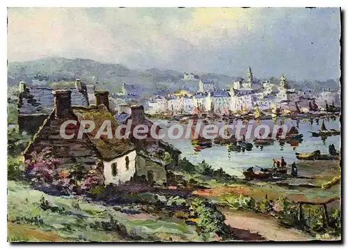 Cartes postales Audierne Finistere vue generale du port