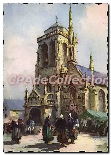 Cartes postales Locronan Finistere l'eglise