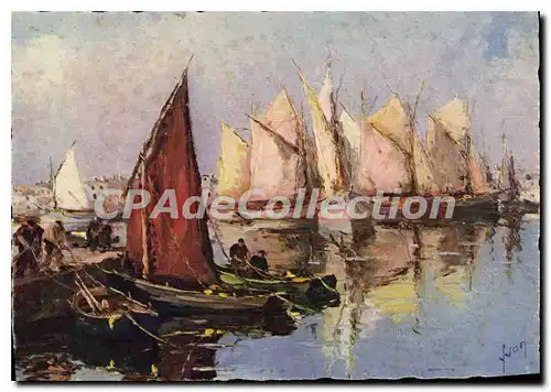 Cartes postales Concarneau Finistere Thoniers au port