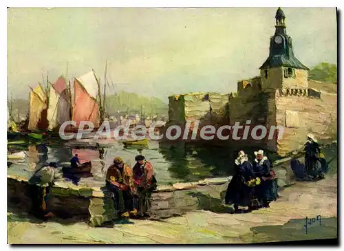 Cartes postales Concarneau Finistere la ville close et le port