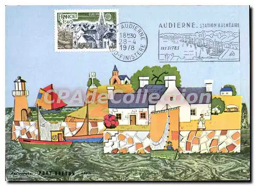 Ansichtskarte AK Port Breton un Decoupage pour jeunes enfants