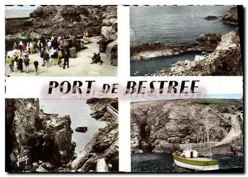 Moderne Karte La Bretagne petit port de Bestre Finistere situe � cot� de la Pointe du raz Embarquement pour l