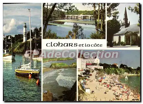 Cartes postales moderne La Bretagne Pittoresque � proximite de Pont Aven et de Quimperle Clohars Carnoet le port de Doe