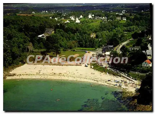 Moderne Karte La France vue du Ciel Kerfany Sud Finistere la plage