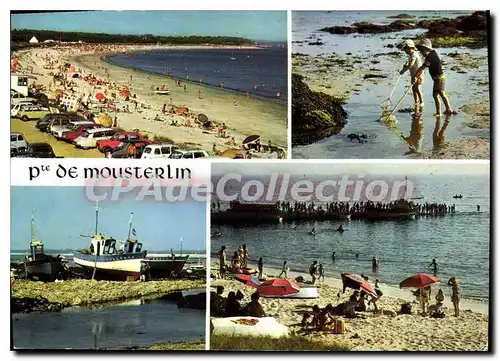 Cartes postales moderne La Bretagne Pittoresque entre la Baie de Benodet et de la Foret Mousterlin en Fouesnant la plag