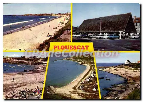 Cartes postales moderne Plouescat les Halles et les plages