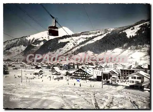 Cartes postales moderne Morzine Hte Savoie Vue generale de la Station et depart du telepherique du Plenny