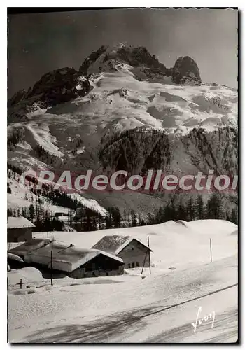 Cartes postales moderne Vallee d'Argentieres Hte Savoie Village du Col des Montets et l'aiguille verte