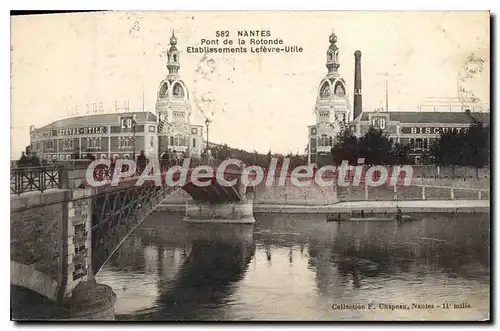 Cartes postales Nantes Pont de la Rotonde Etablissements Lefevre Utile