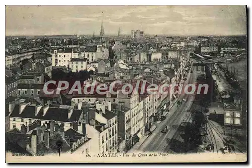 Cartes postales Nantes Vue du Quai de la Fosse