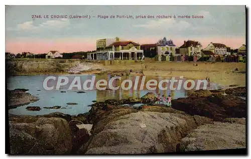 Cartes postales Le Croisic L Inf Plage de Port Lin prise des Rochers � maree basse