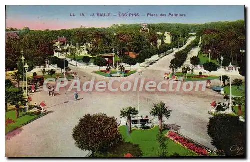 Cartes postales La Baule les Pins Place des Palmiers