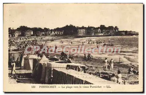 Cartes postales Pornichet La Plage vers le vieux Pornichet