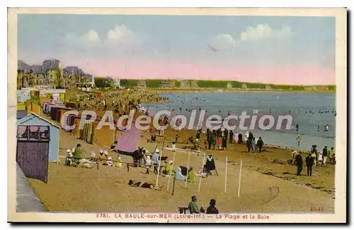 Ansichtskarte AK La Baule sur Mer L Inf La Plage et la Baie