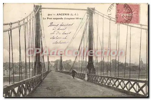 Cartes postales Ancenis L I le Pont suspendu