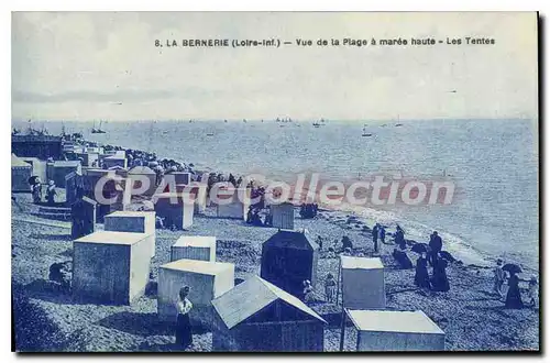 Ansichtskarte AK La Bernerie L Inf Vue de la Plage � maree haute Les Tentes