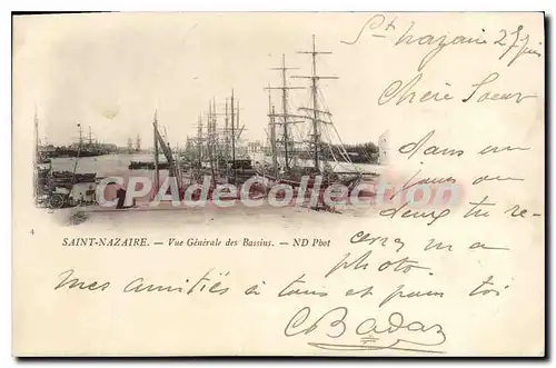 Cartes postales St Nazaire Vue generale des Bassins