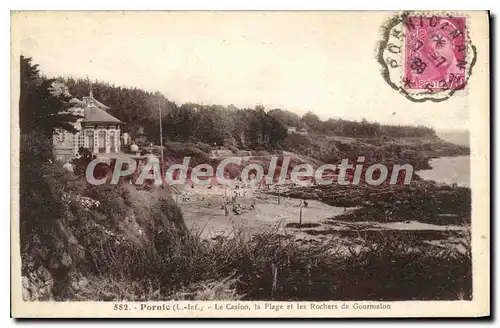 Cartes postales Pornic L Inf Le Casino la Plage et les Rochers de Gourmalon