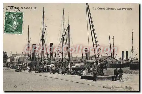 Ansichtskarte AK St Nazaire Le Quai Henri Chevreau