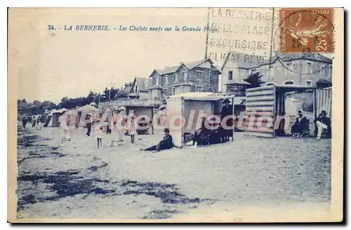 Cartes postales La Bernerie Les Chalets neufs sur la Grande Plage