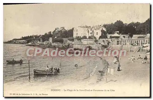 Ansichtskarte AK Pornic La Plage de la Noveillard et Panorama de sa Cote