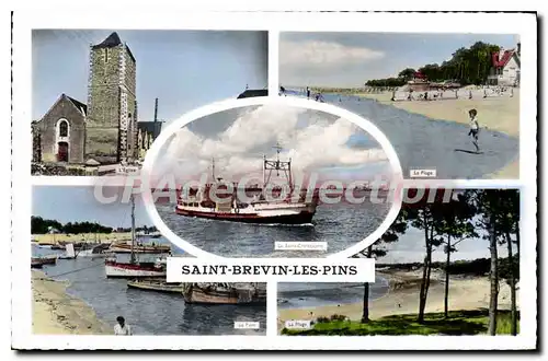 Cartes postales St Brevin les Pins �glise plage port