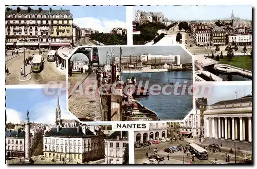 Cartes postales Nantes Place du Commerce Quartier St Pierre St Clement Le Port place Louis XVI place et th��tre