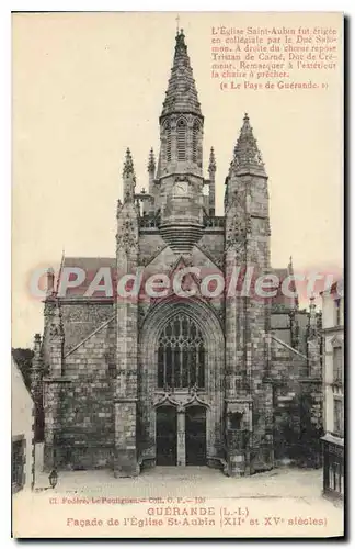 Ansichtskarte AK Guerande L Inf Facade de l'Eglise St Aubin