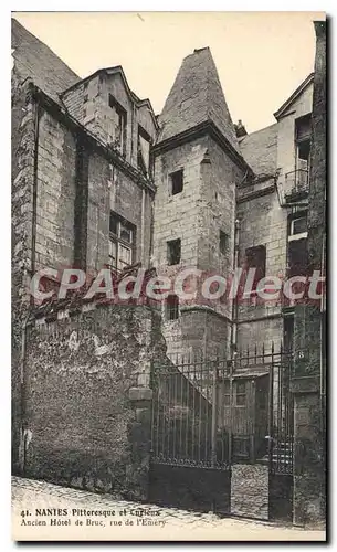 Cartes postales Nantes Pittoresque et Curieux ancien hotel de Bruc rue de l'Emery