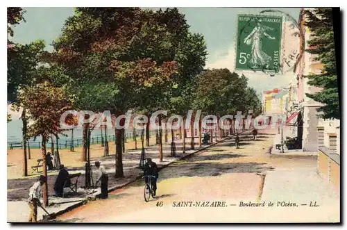 Ansichtskarte AK Sainte Nazaire Boulevard de l'Ocean