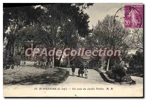 Cartes postales St Nazaire L Inf Un coin du Jardin Public