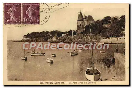 Cartes postales Pornic Loire Inf Le Port pres du Chateau