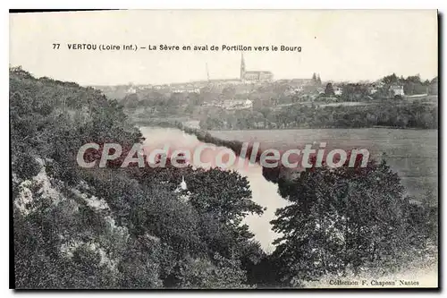 Ansichtskarte AK Vertou Loire Inf La Sevre en aval de Portillon vers le Bourg