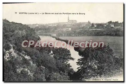 Cartes postales Vertou Loire Inf La Sevre en aval de Portillon vers le Bourg